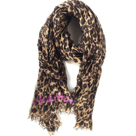 lv leopard print scarf|leopard print scarf forever 21.